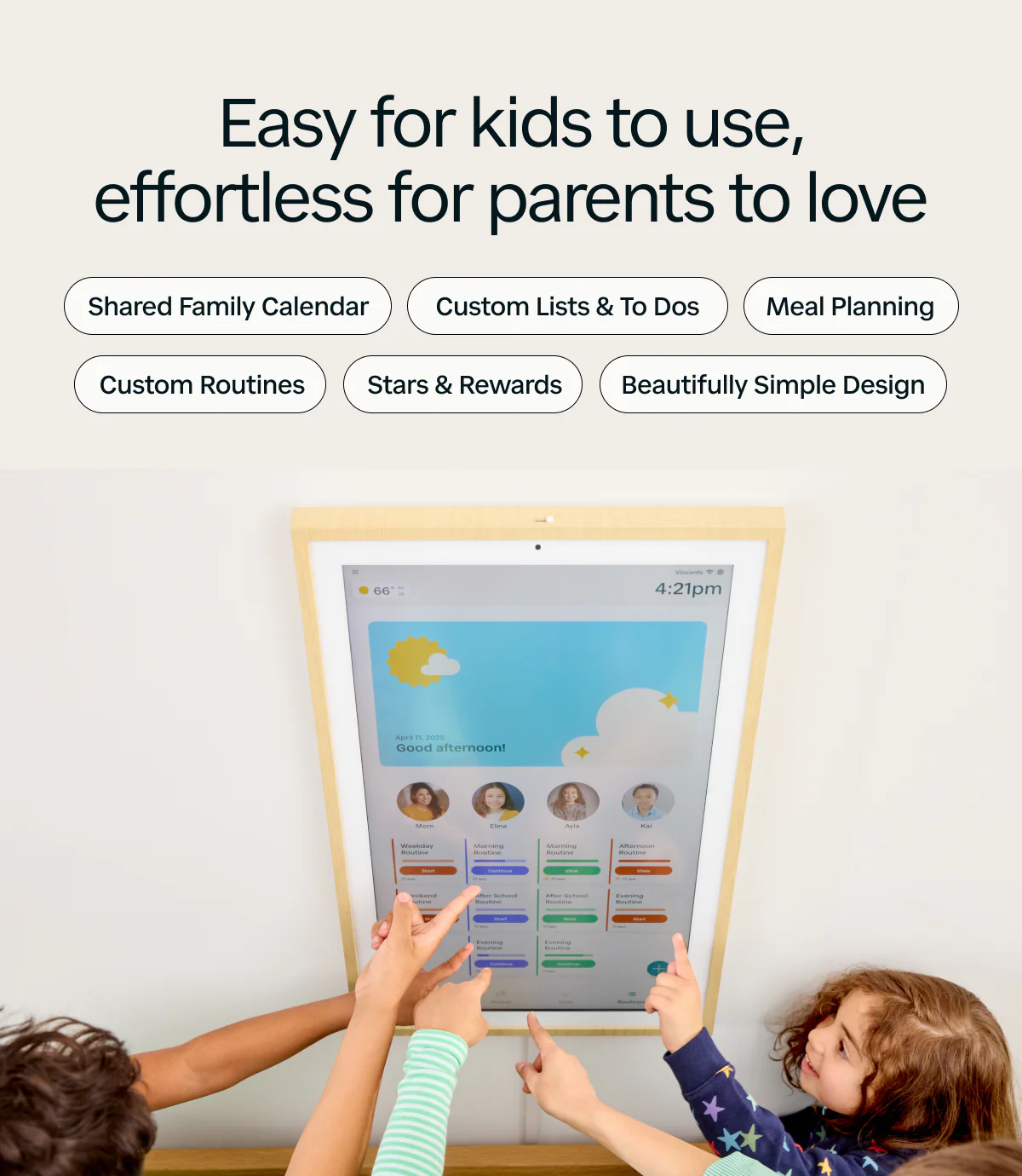 Smart Family Hub – 27" HD Pro Touchscreen